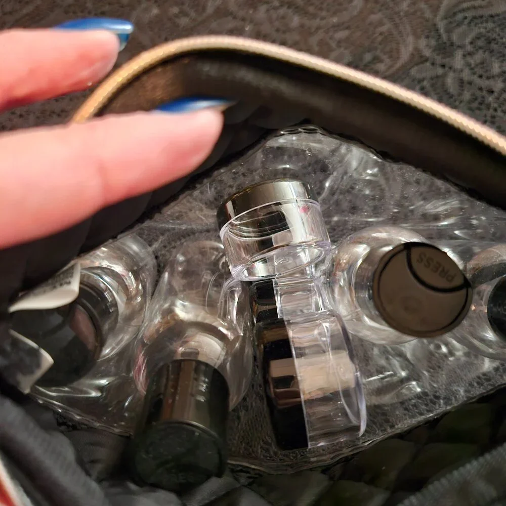 NWOT MyTagalongs Travel Bottle Set w/ Case (9 pieces total)